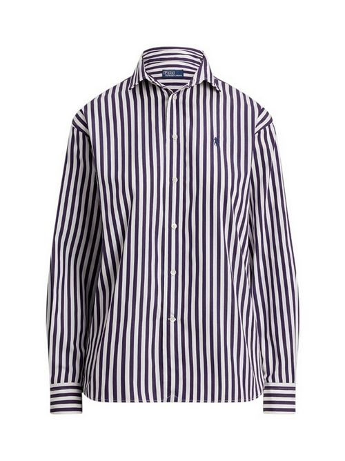camicia donna a righe bianco e viola Ralph Lauren | 211910743030